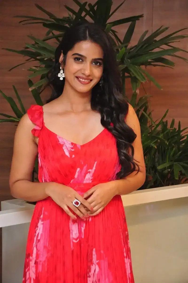 Sri Gouri Priya Reddy in Red Dress at MAD Movie Success Meet